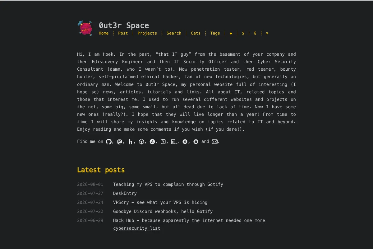 0ut3r Space