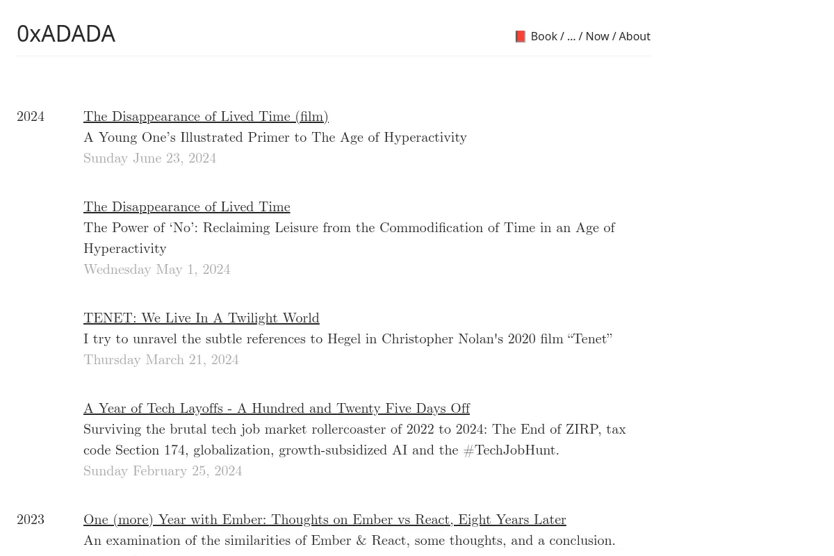 0xADADA produces code, essays, and films that explore idleness, time, and lived experience