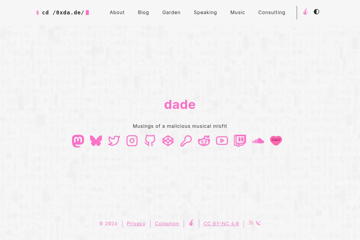 dade :: Musings of a malicious musical misfit