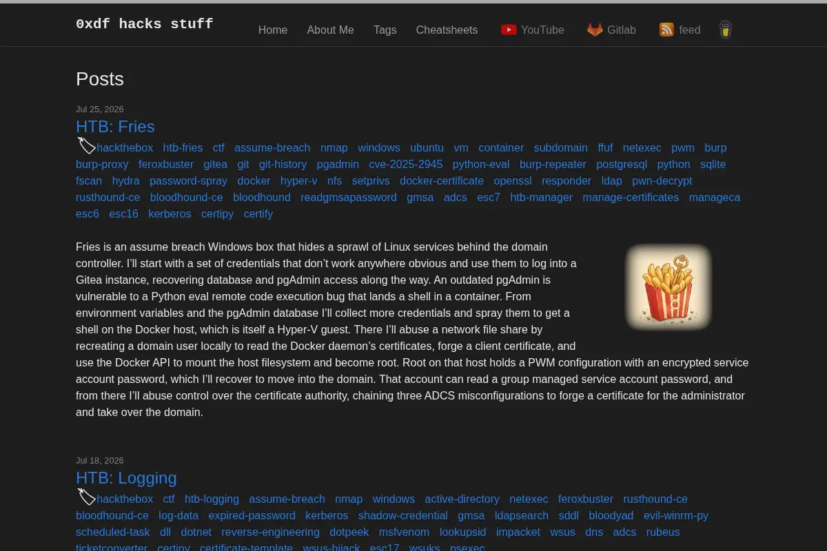 0xdf hacks stuff