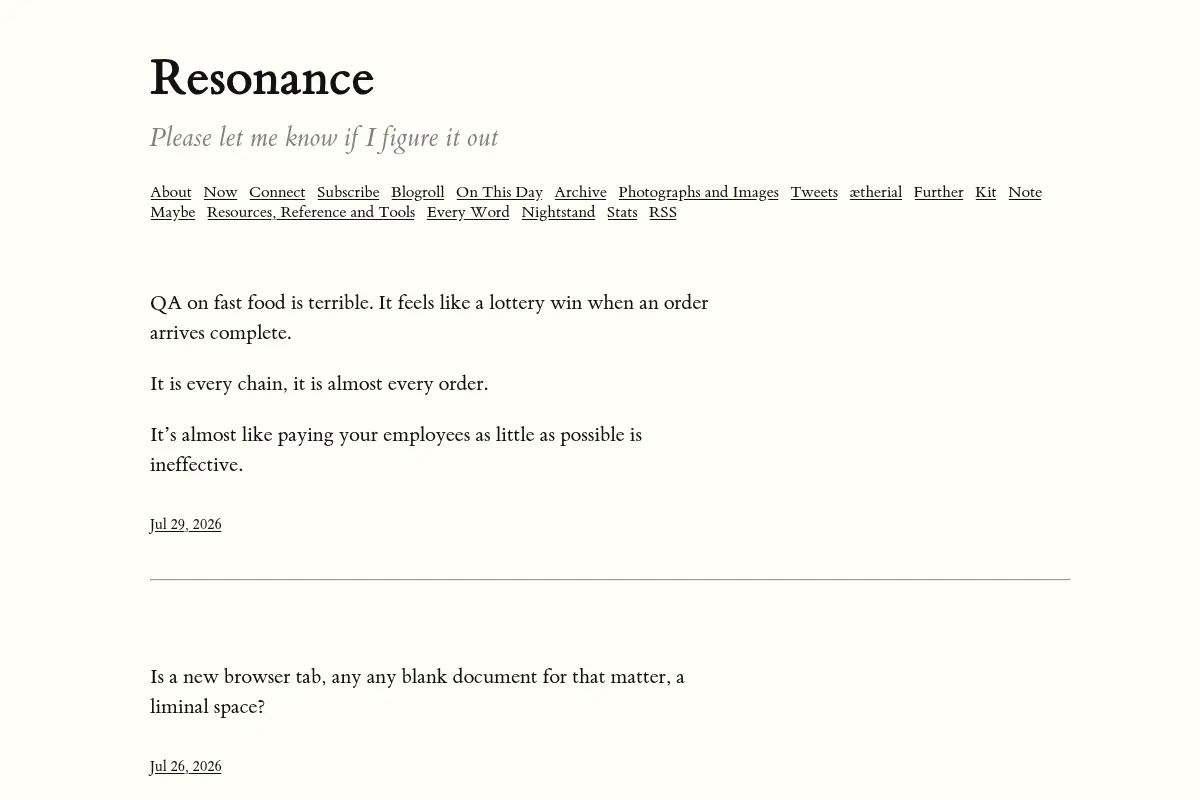Resonance