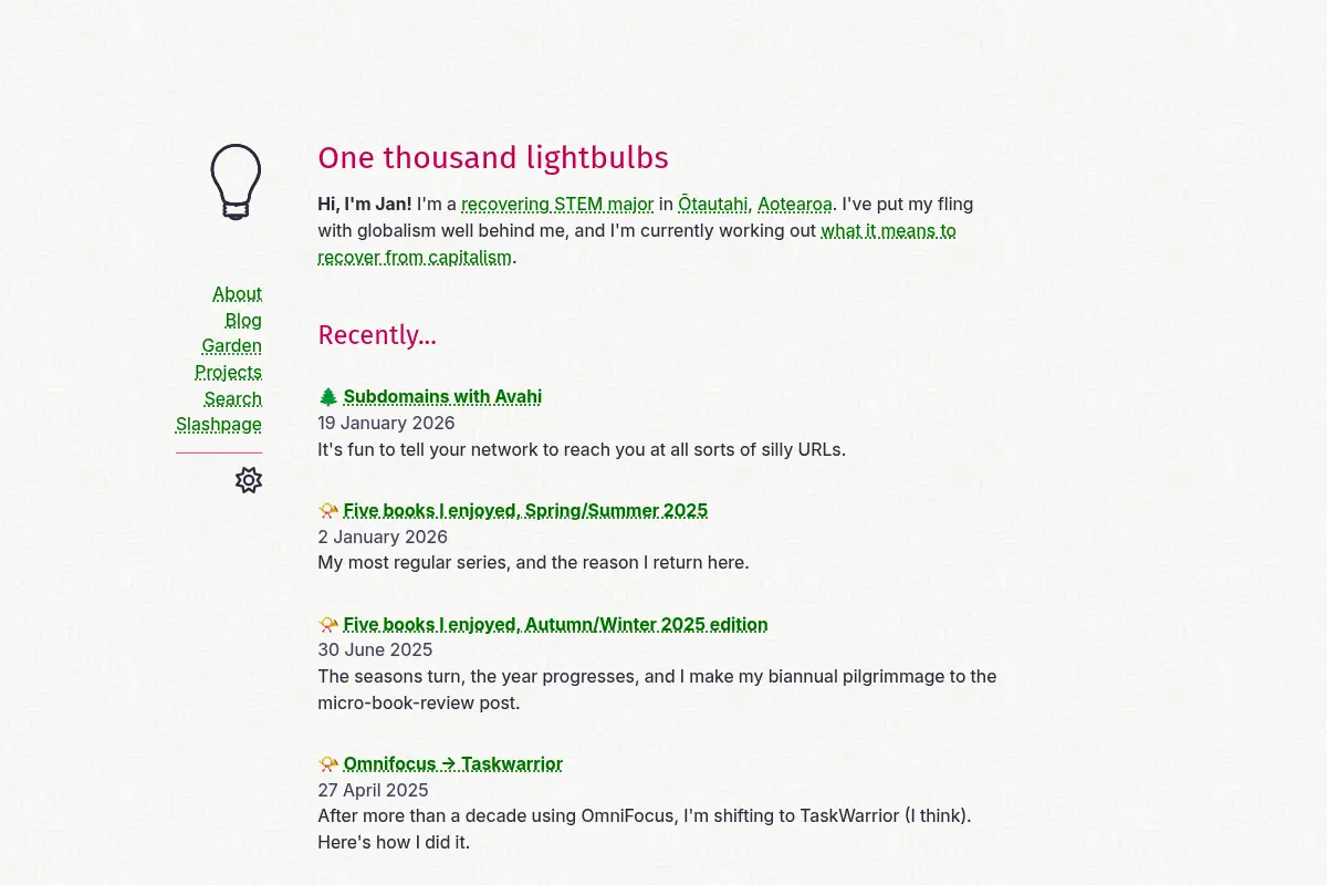 One thousand lightbulbs