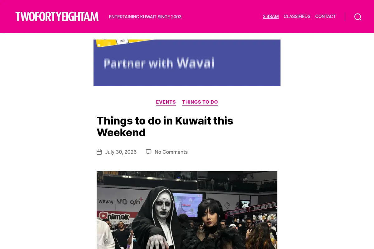 2:48AM – Entertaining Kuwait since 2003