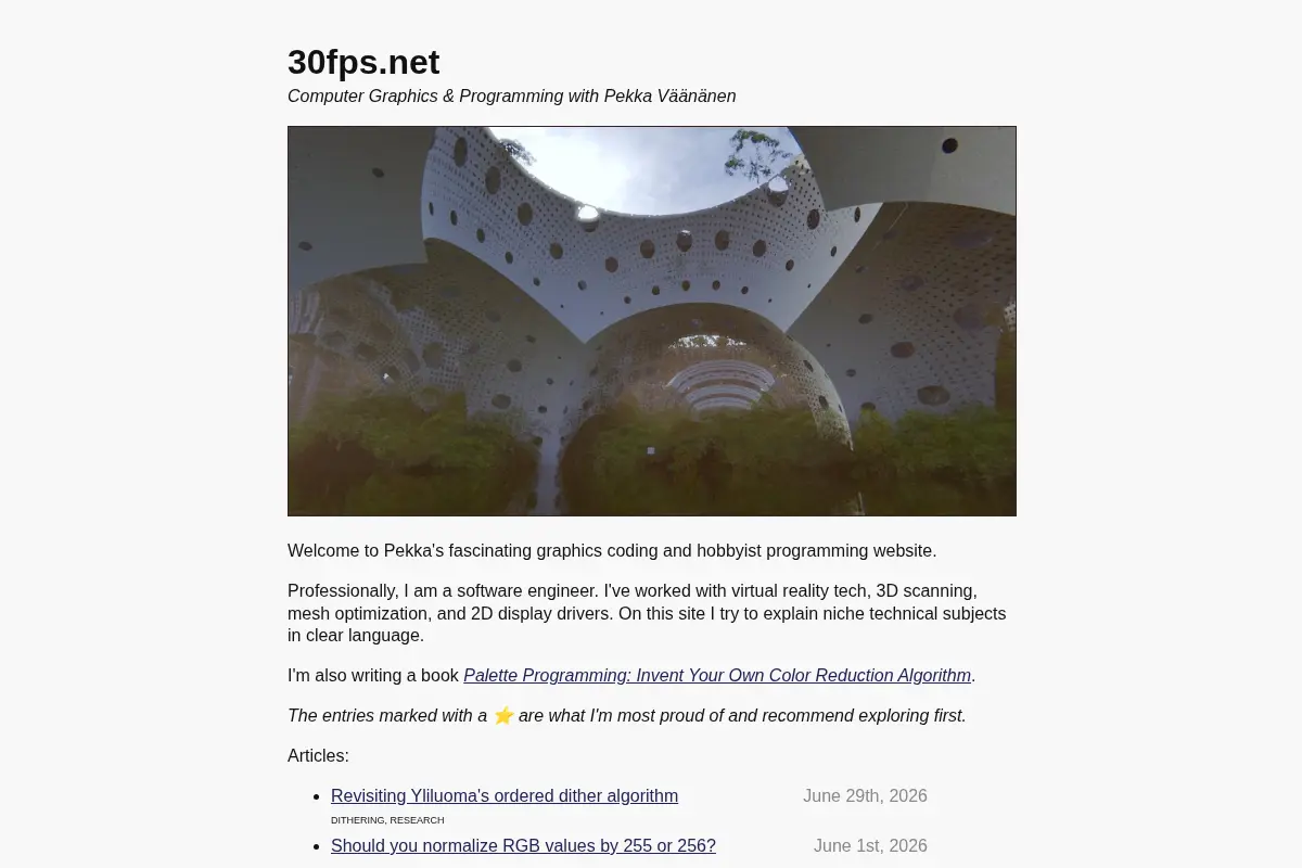 30fps.net – Computer Graphics & Programming