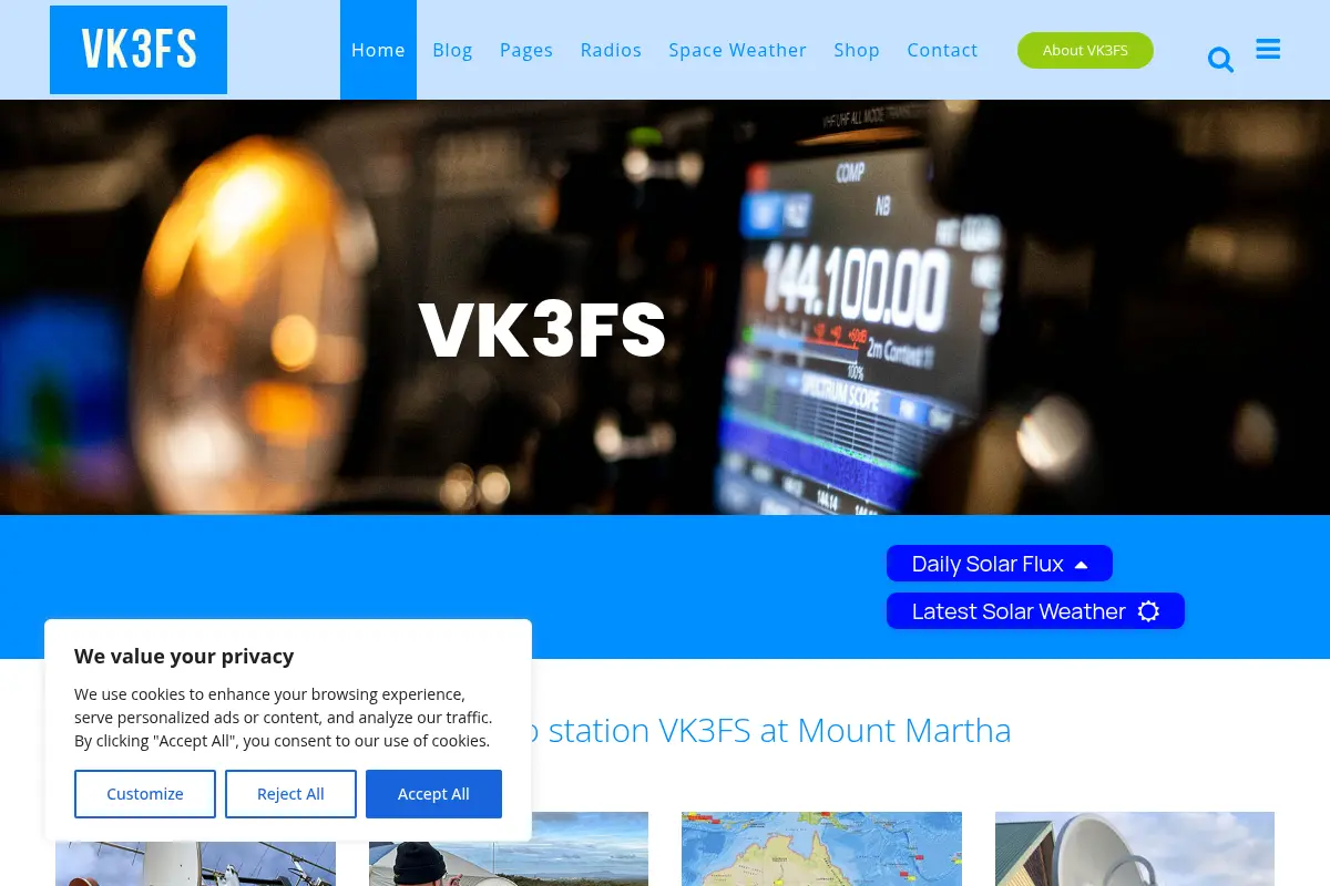 VK3FS Mount Martha - Amateur Radio on the Morninton Peninsula