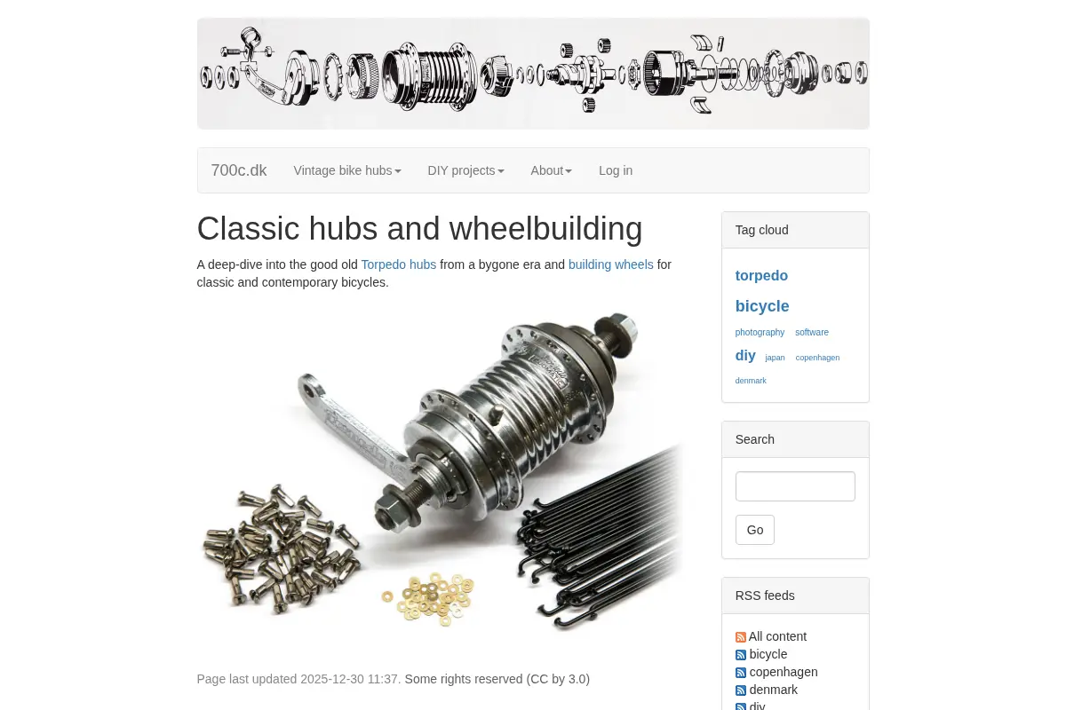 700c.dk: Classic Torpedo Bike Hubs and Wheelbuilding