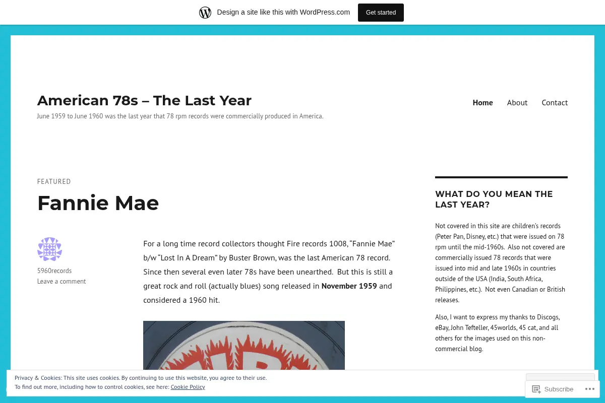 American 78s – The Last Year