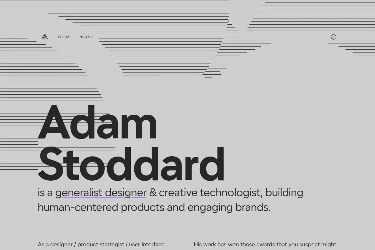 Adam Stoddard - generalist designer & creative technologist