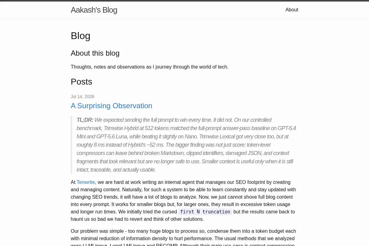 Aakash's Blog