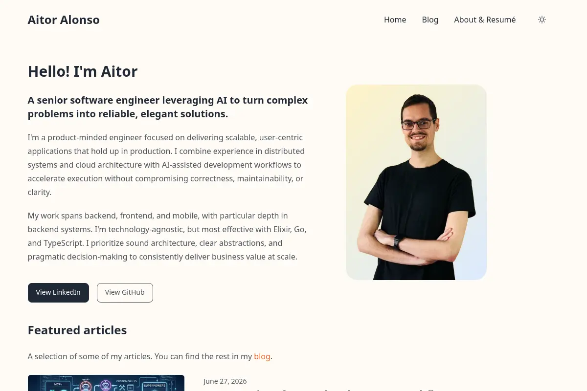 Aitor Alonso · Senior Software Engineer