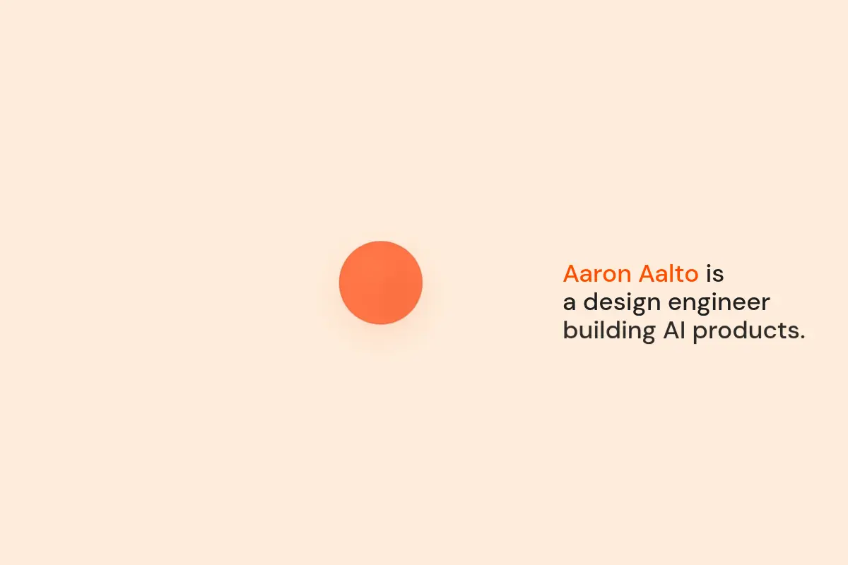 Aaron Aalto • Design Engineer