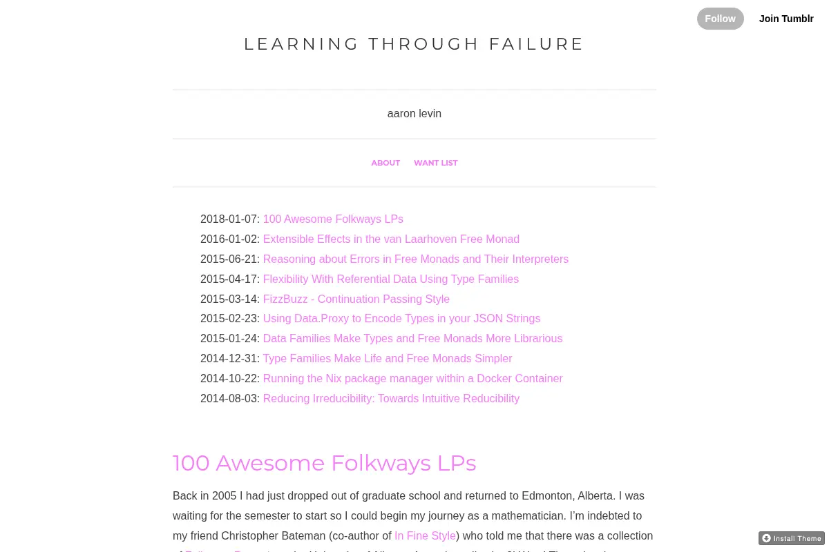 Learning Through Failure