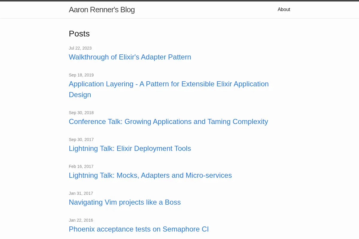 Aaron Renner’s Blog