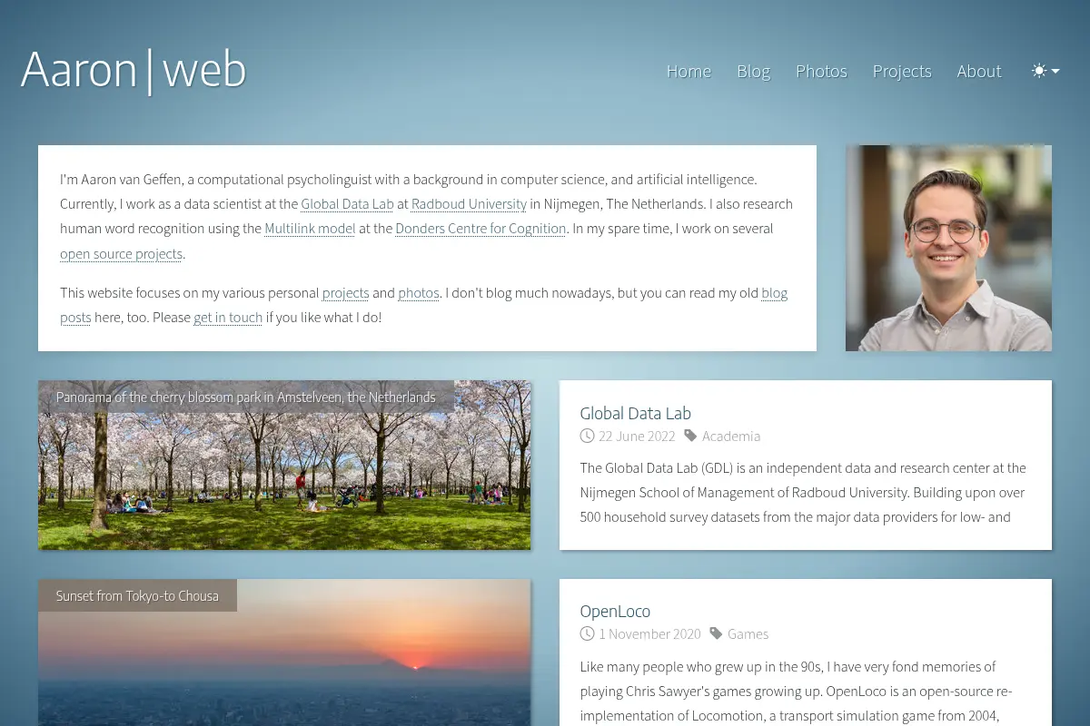 Aaron van Geffen's personal website