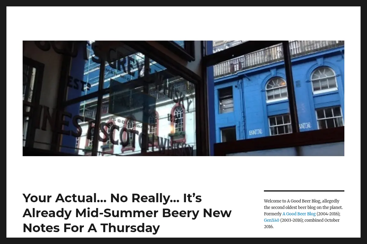 A Good Beer Blog