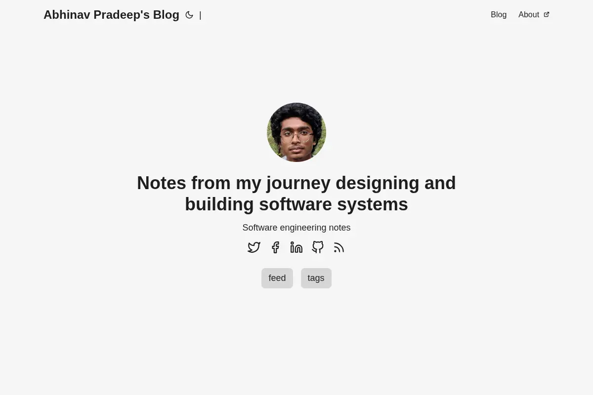 Abhinav Pradeep's Blog