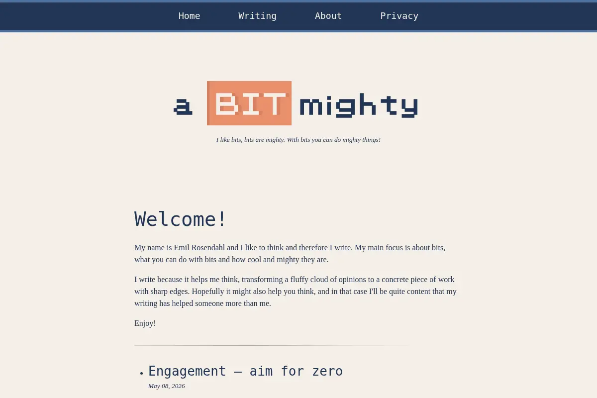 a BIT mighty