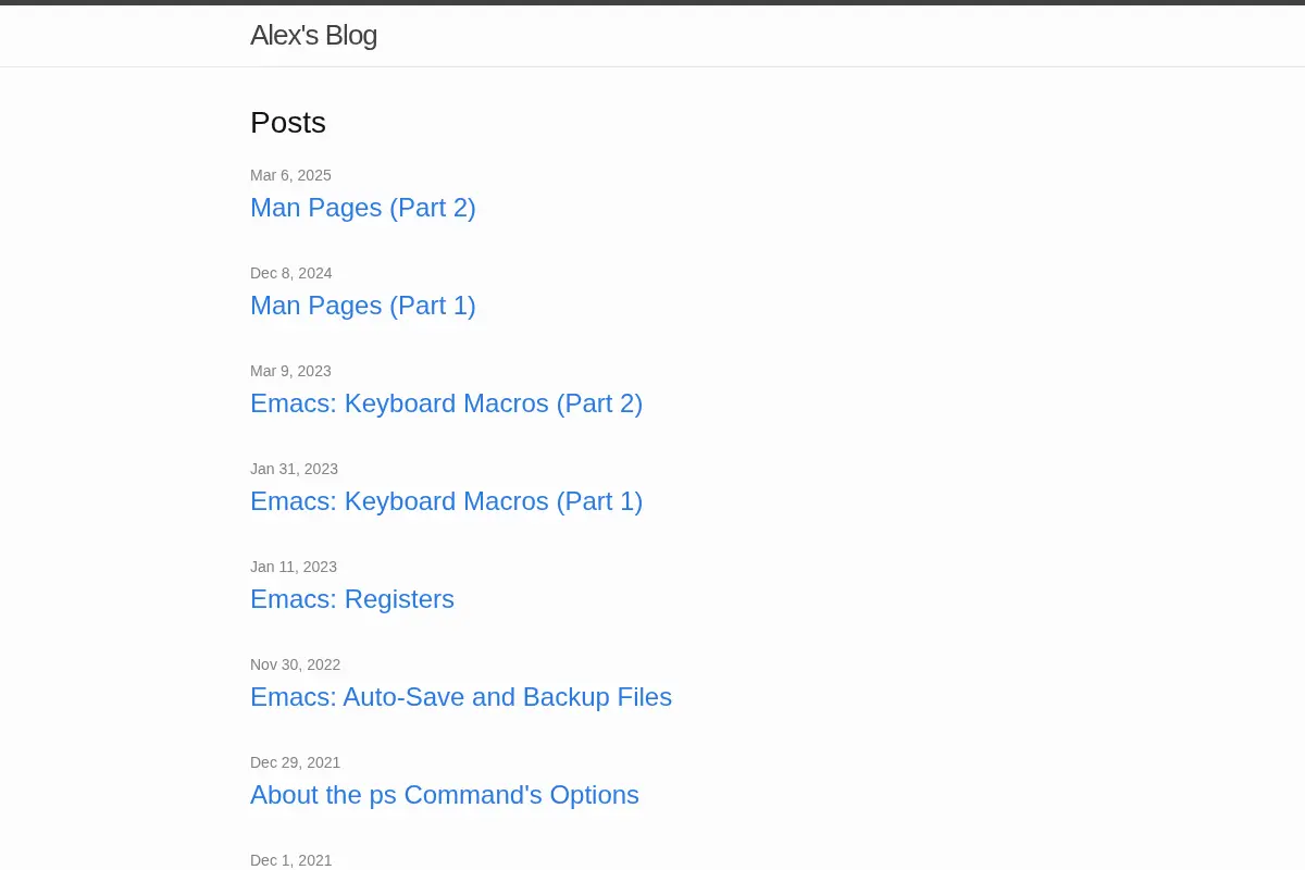 Alex’s Blog