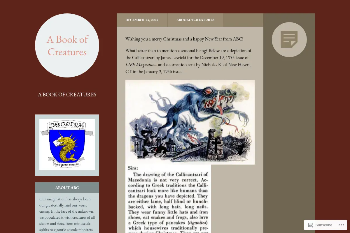 A Book of Creatures