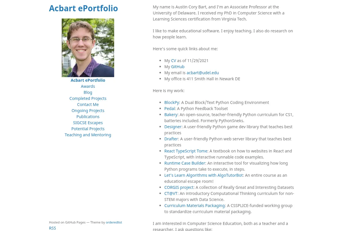 Acbart ePortfolio