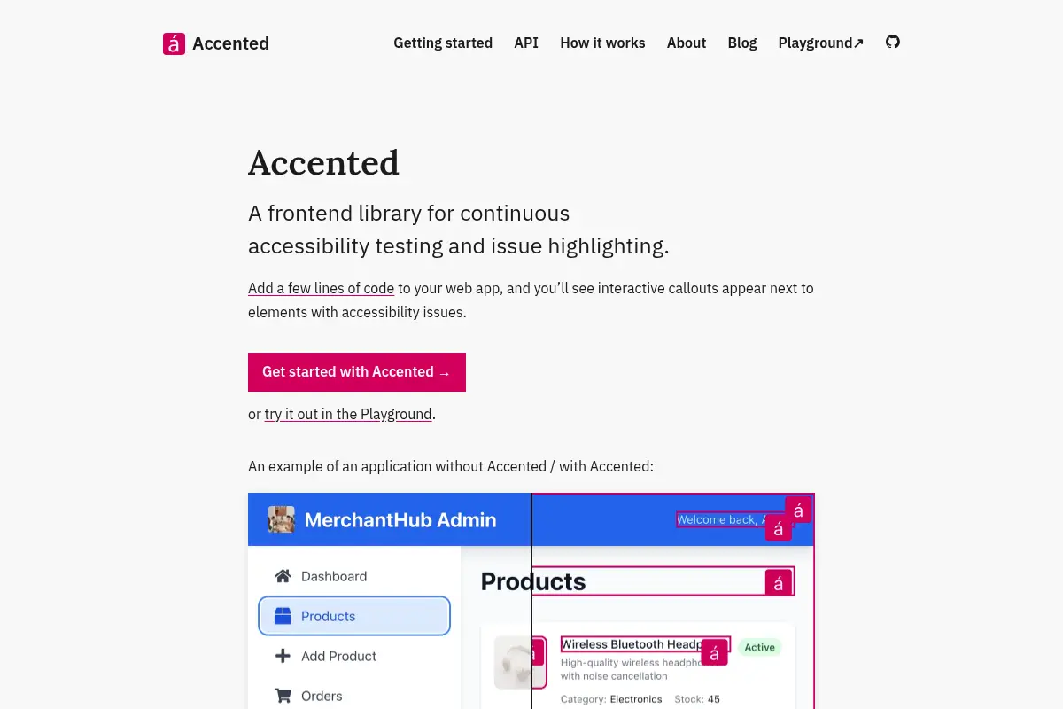 Accented