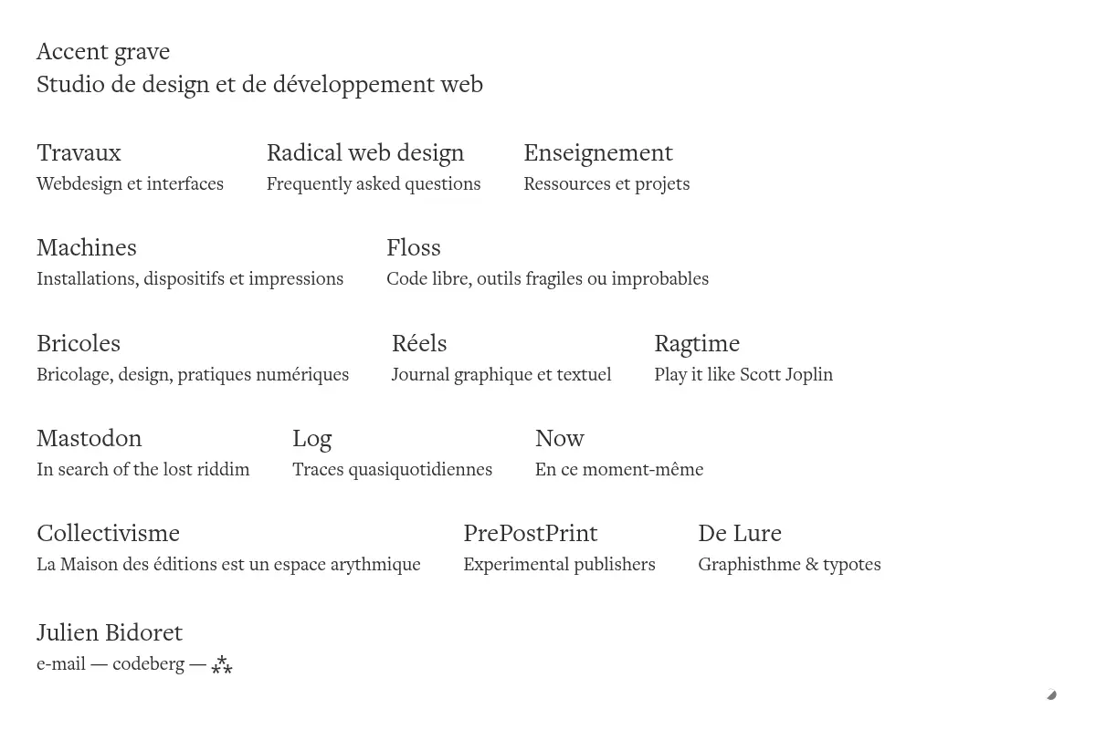 Accent grave — studio de design