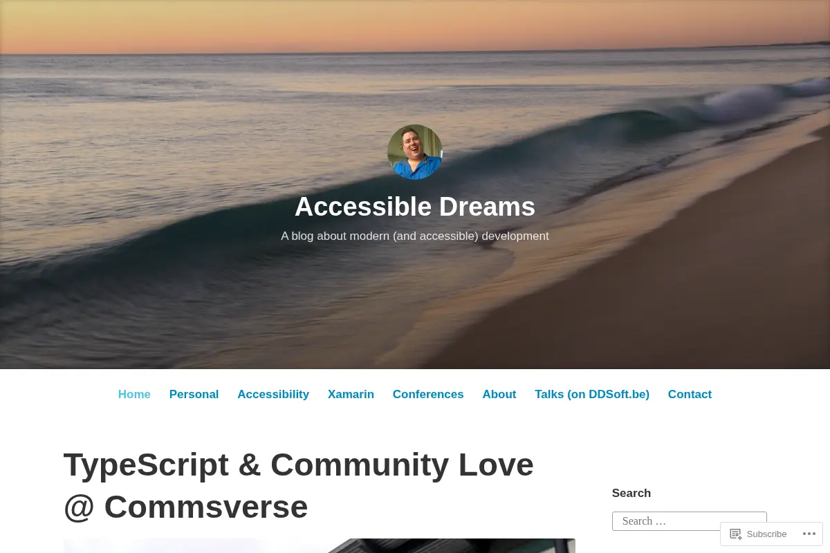 Accessible Dreams – A blog about modern (and accessible) development