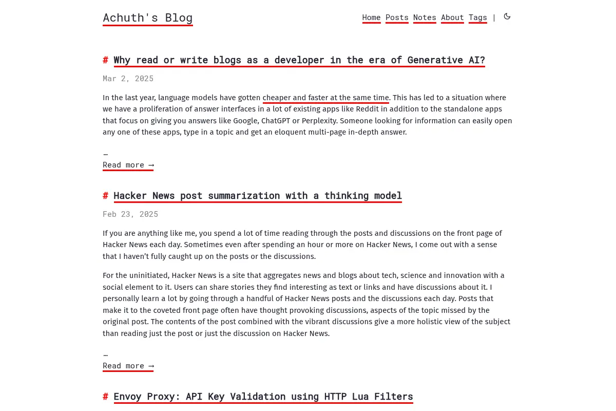 Achuth's Blog