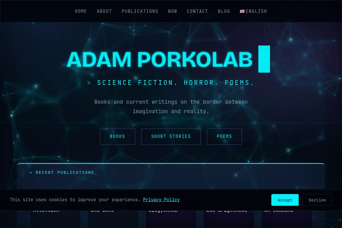 ADAM PORKOLAB - Speculative Fiction