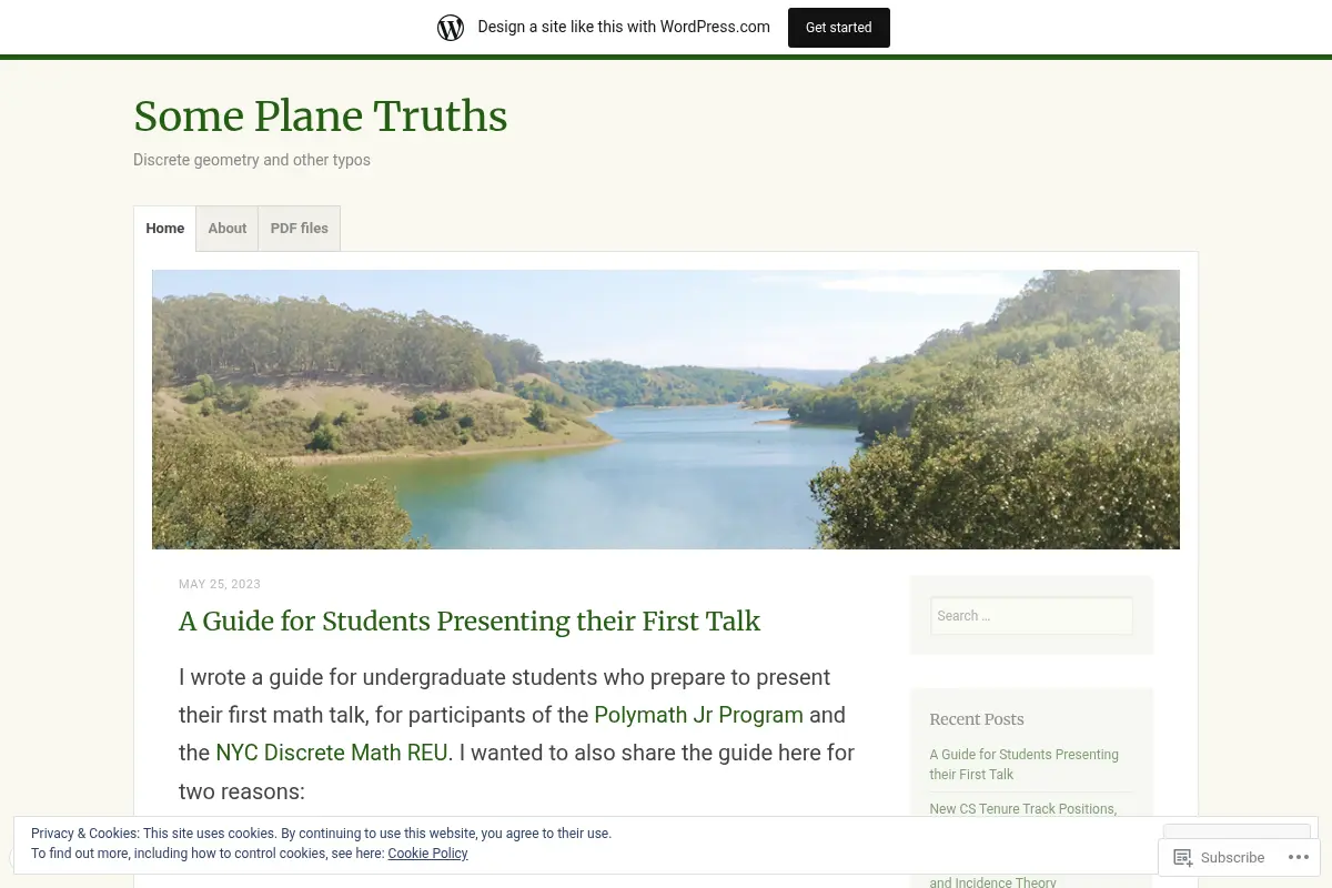 Some Plane Truths – Discrete geometry and other typos