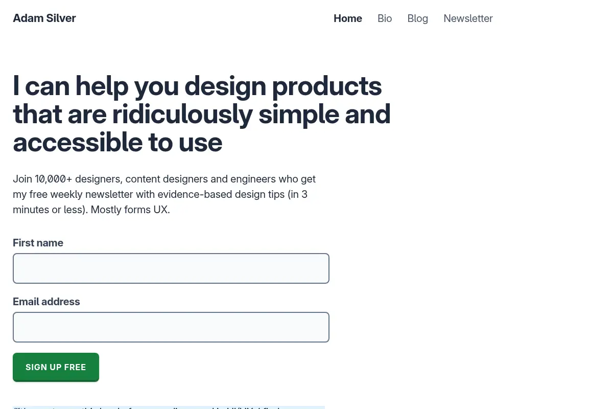 Adam Silver – Designer, London, UK