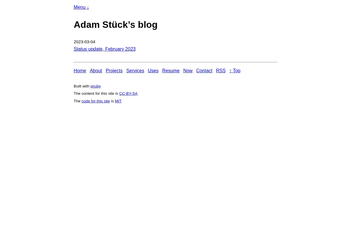 Adam Stück's blog