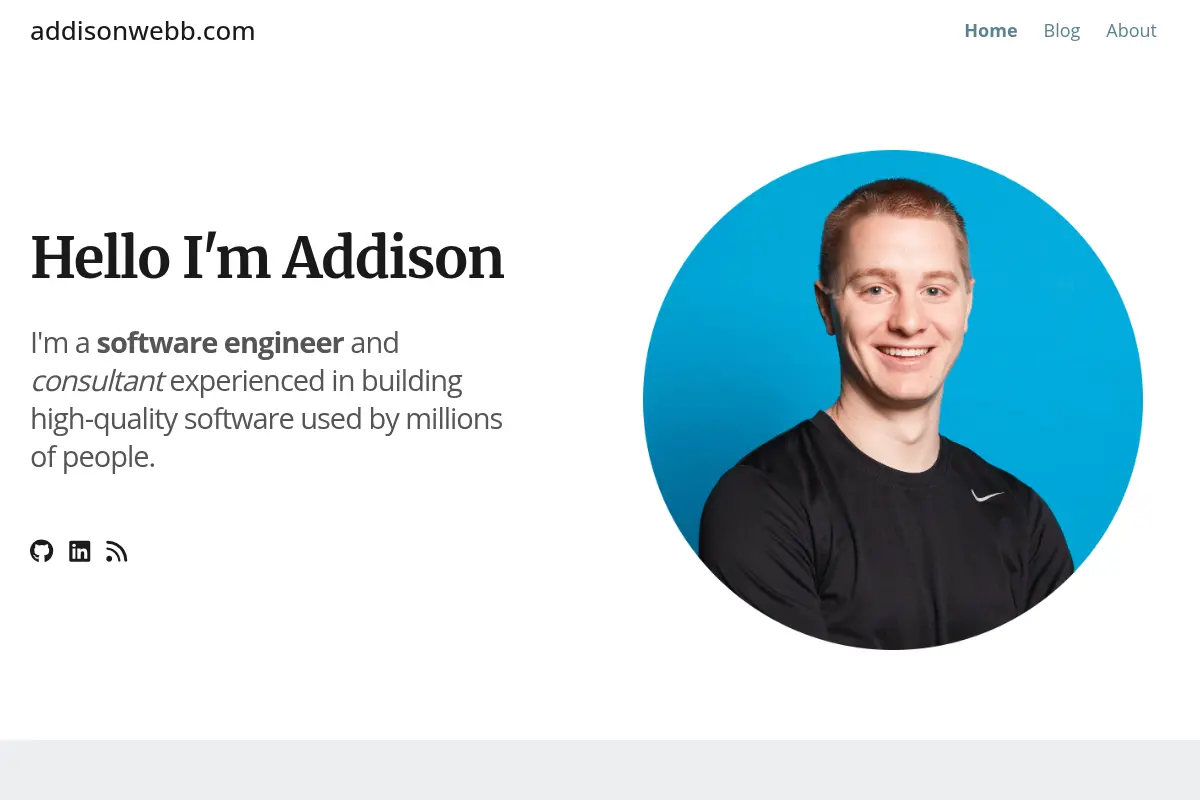 Addison Webb - Software Engineer