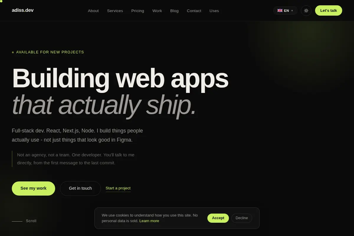 Adis Klobodanovic - Full-Stack Developer Portfolio