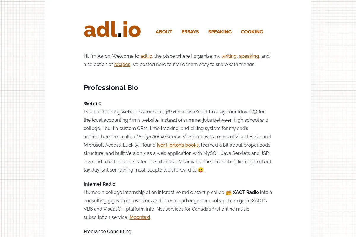 adl.io | Professional Bio