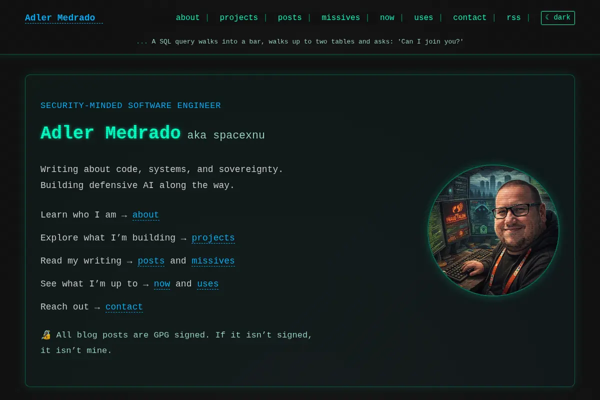 Adler Medrado - Security-Minded Engineer