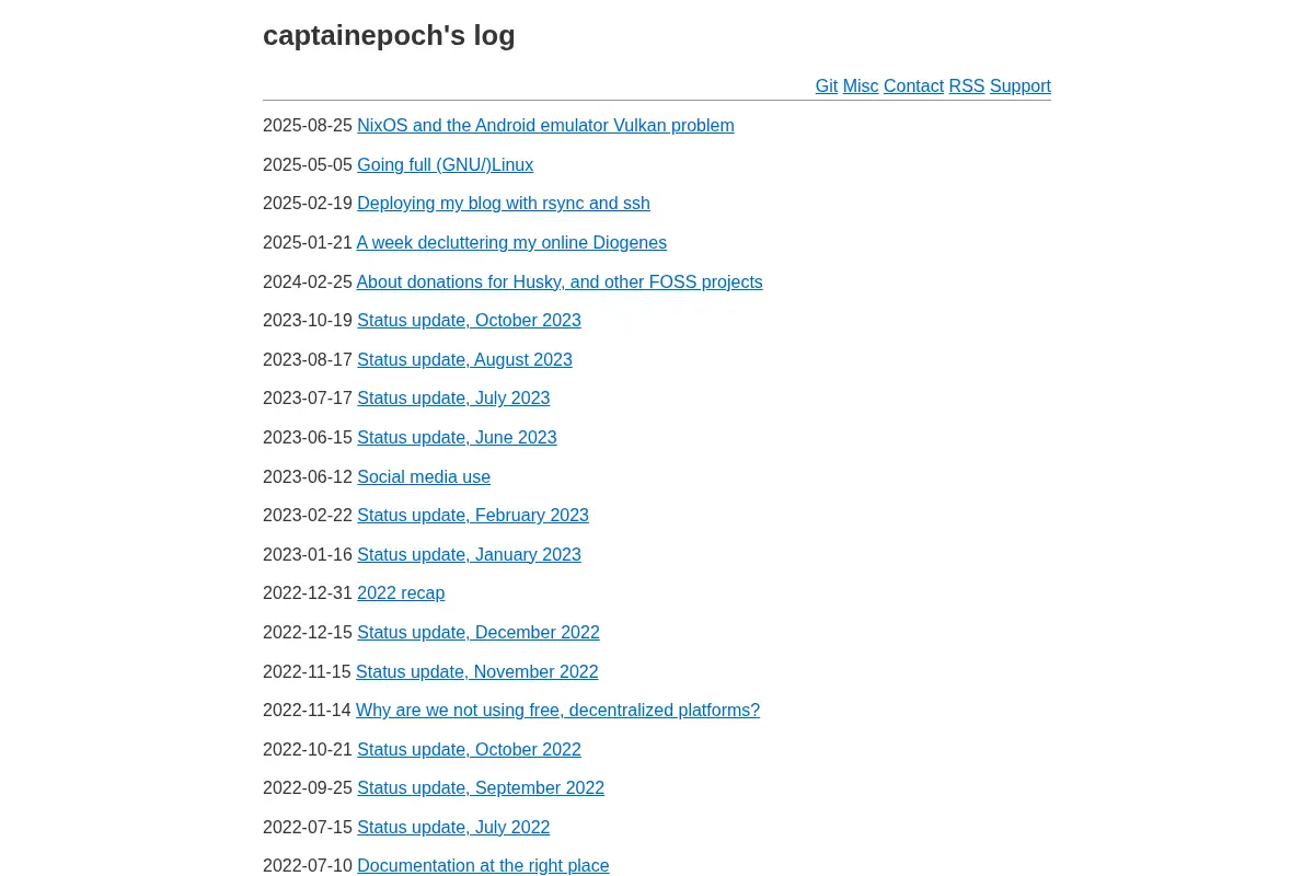 captainepoch's log