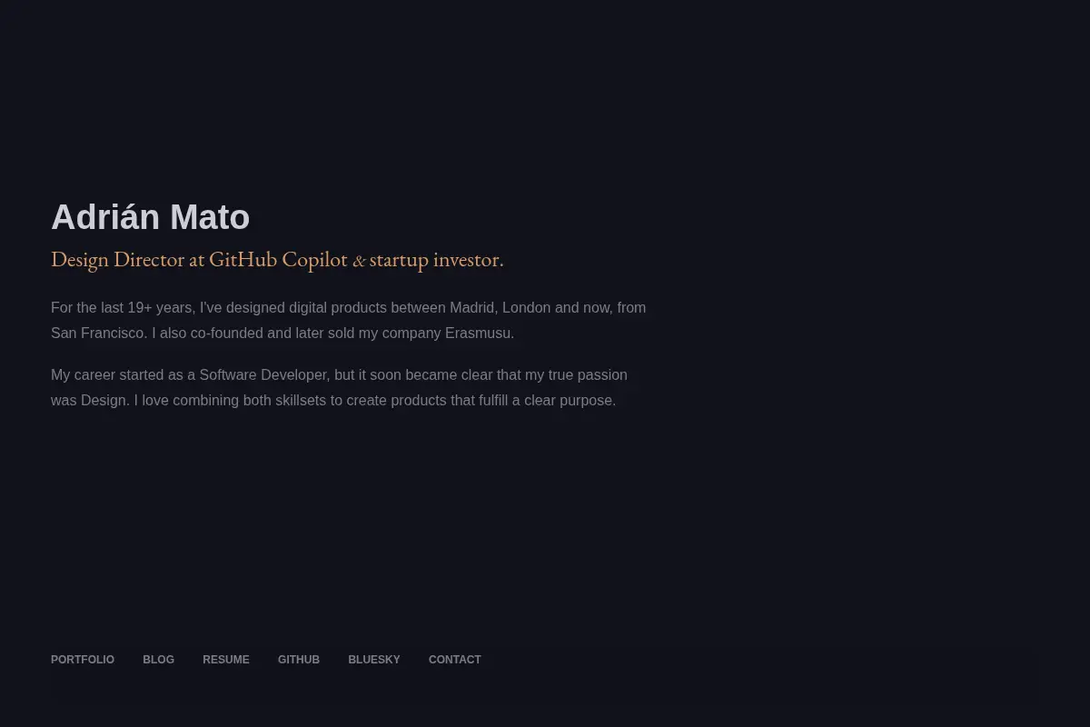 Adrián Mato – Design Director in San Francisco