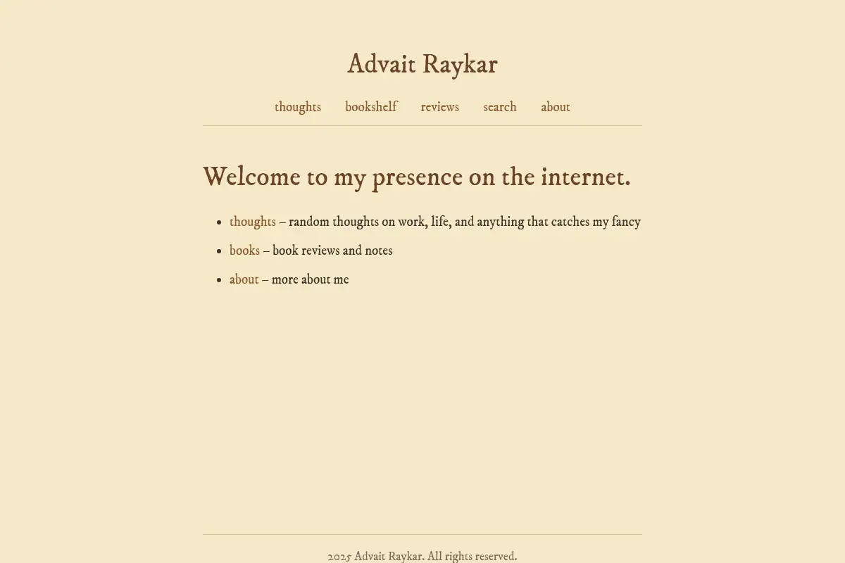 Advait Raykar – I try