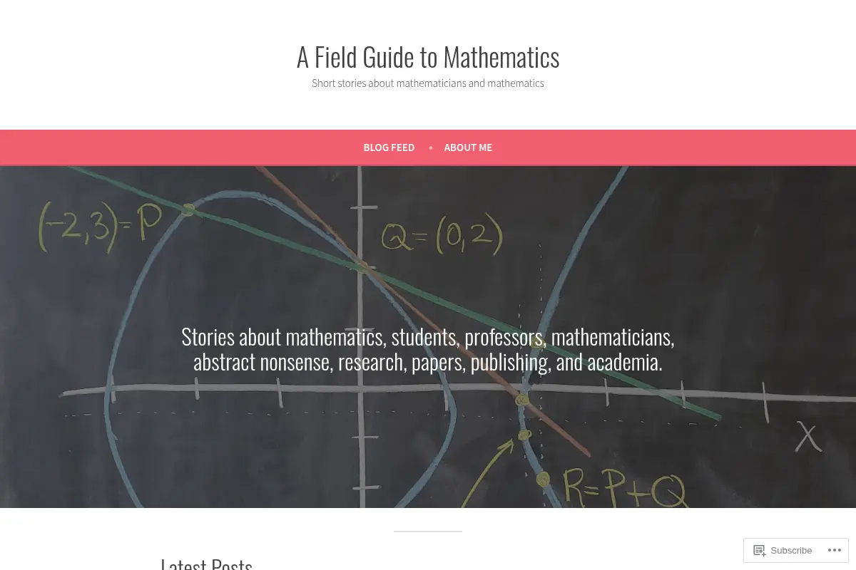 A Field Guide to Mathematics