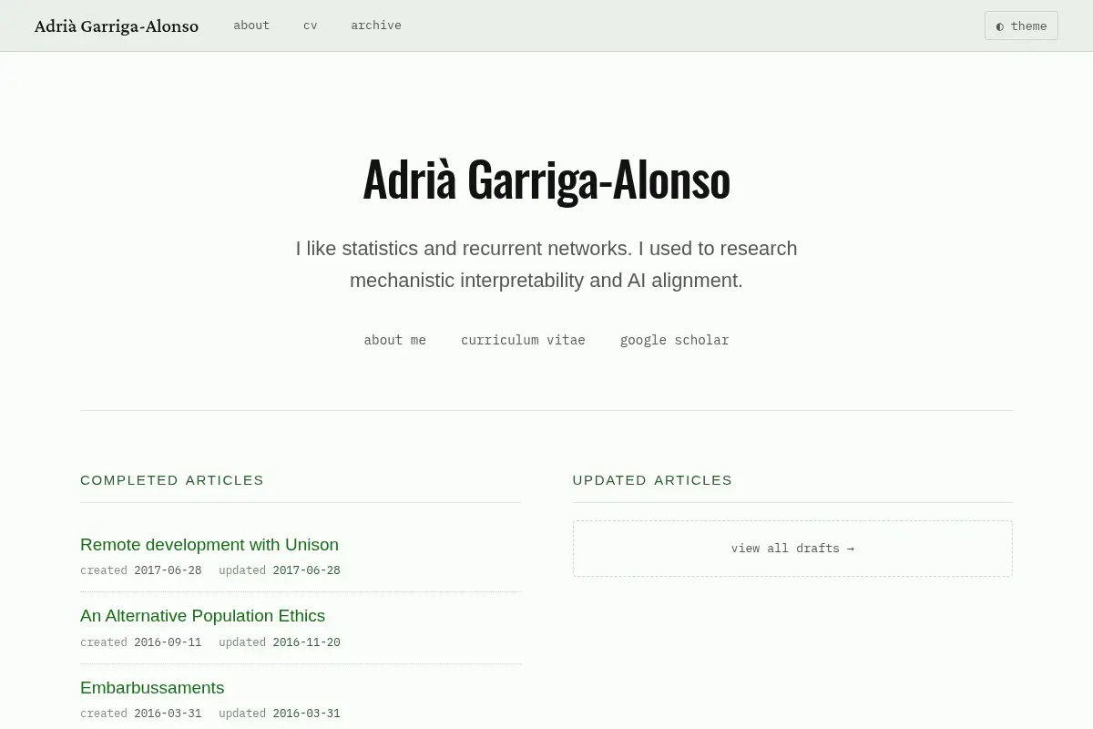 Adrià Garriga-Alonso
