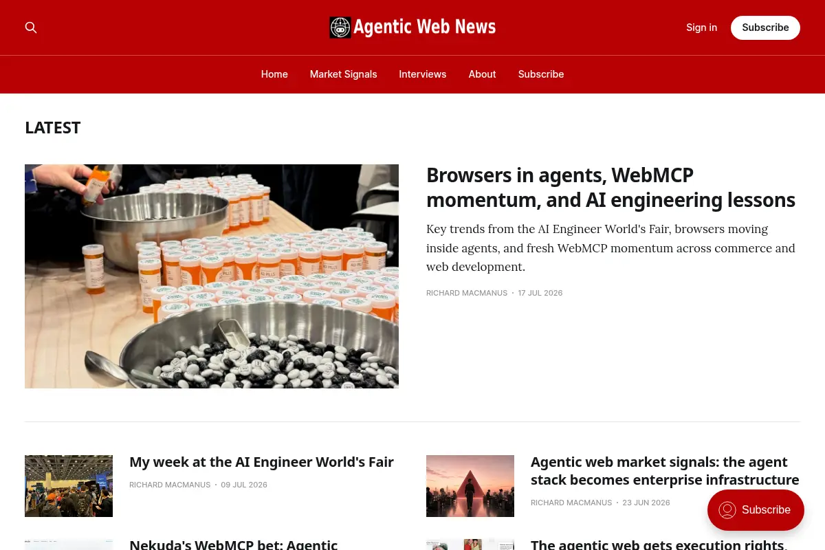 Agentic Web News