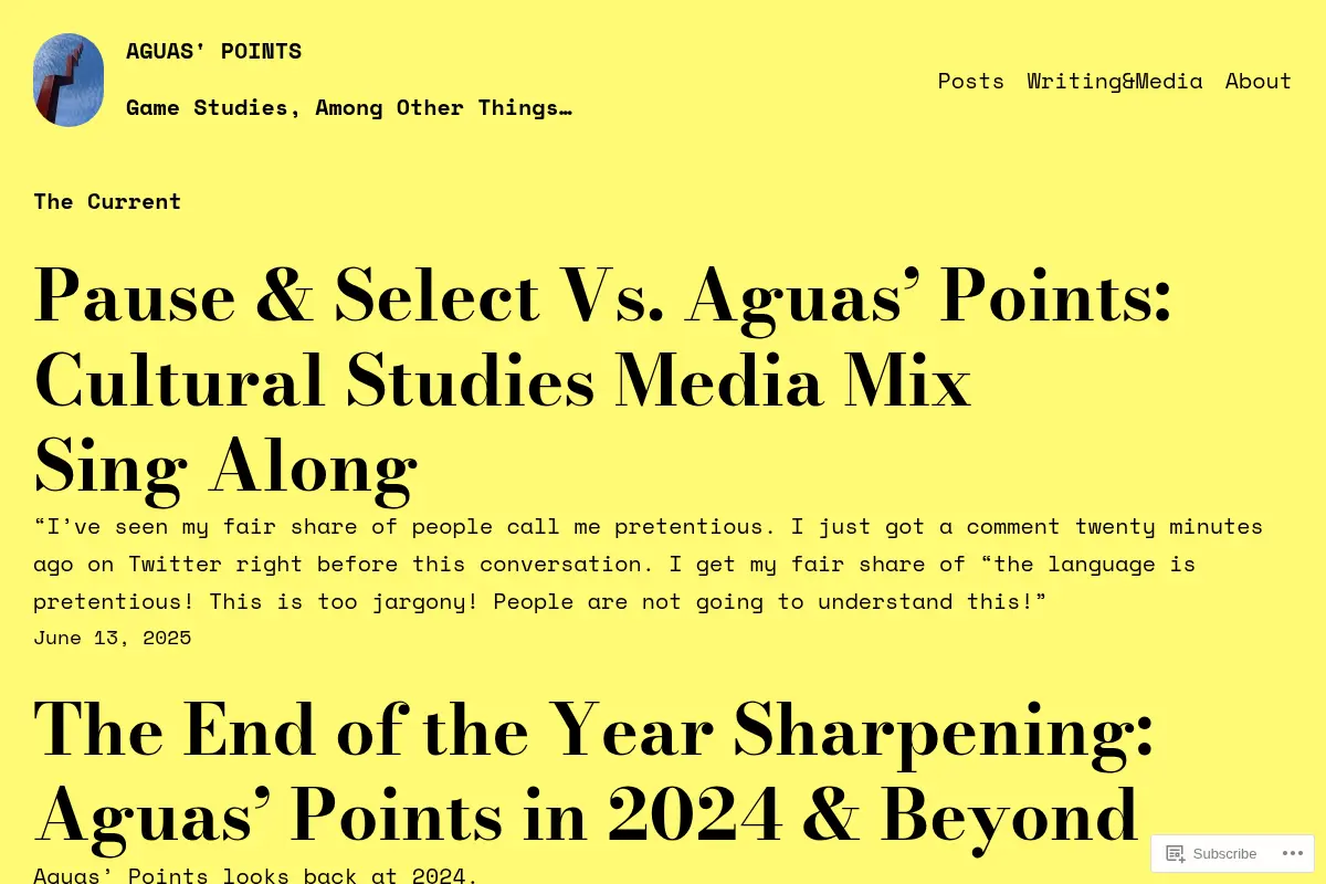 Aguas' Points