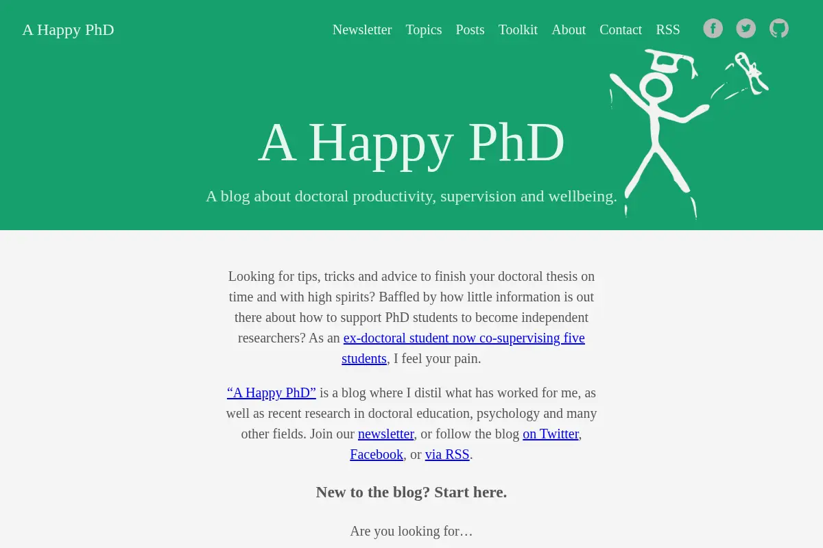 A Happy PhD