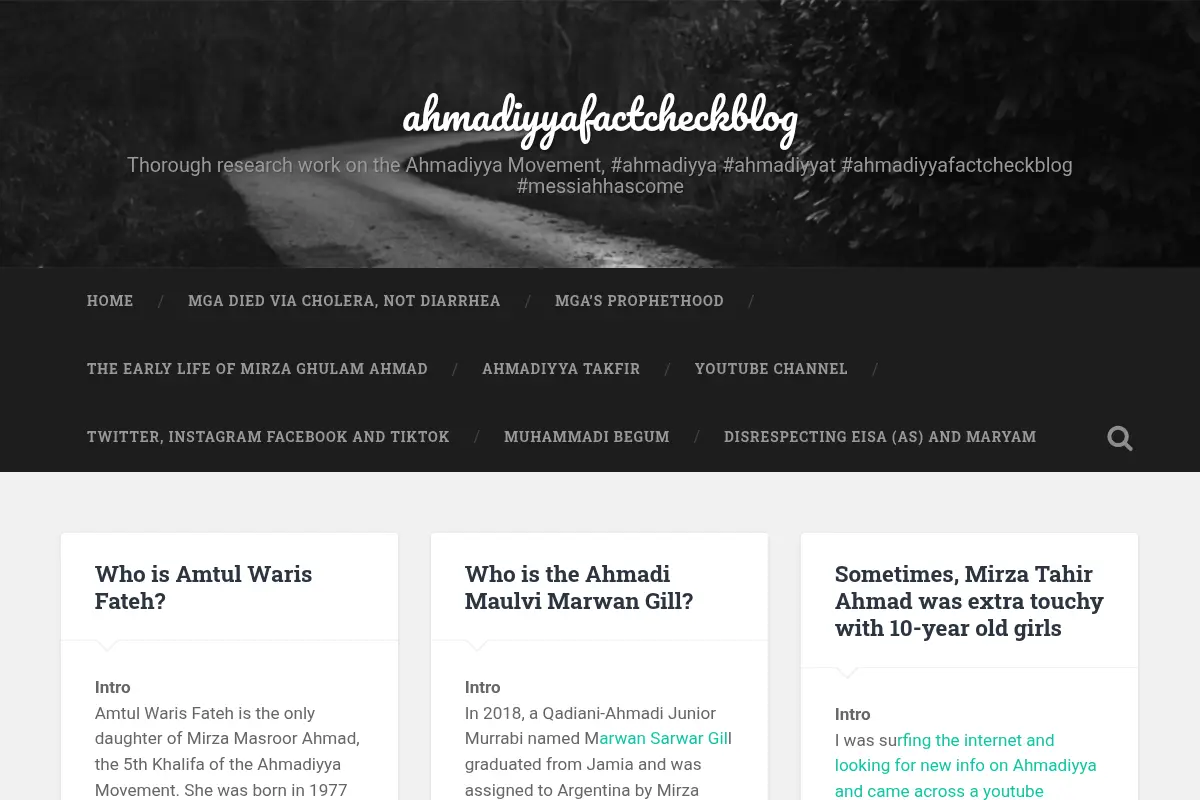 Ahmadiyya Fact Check Blog