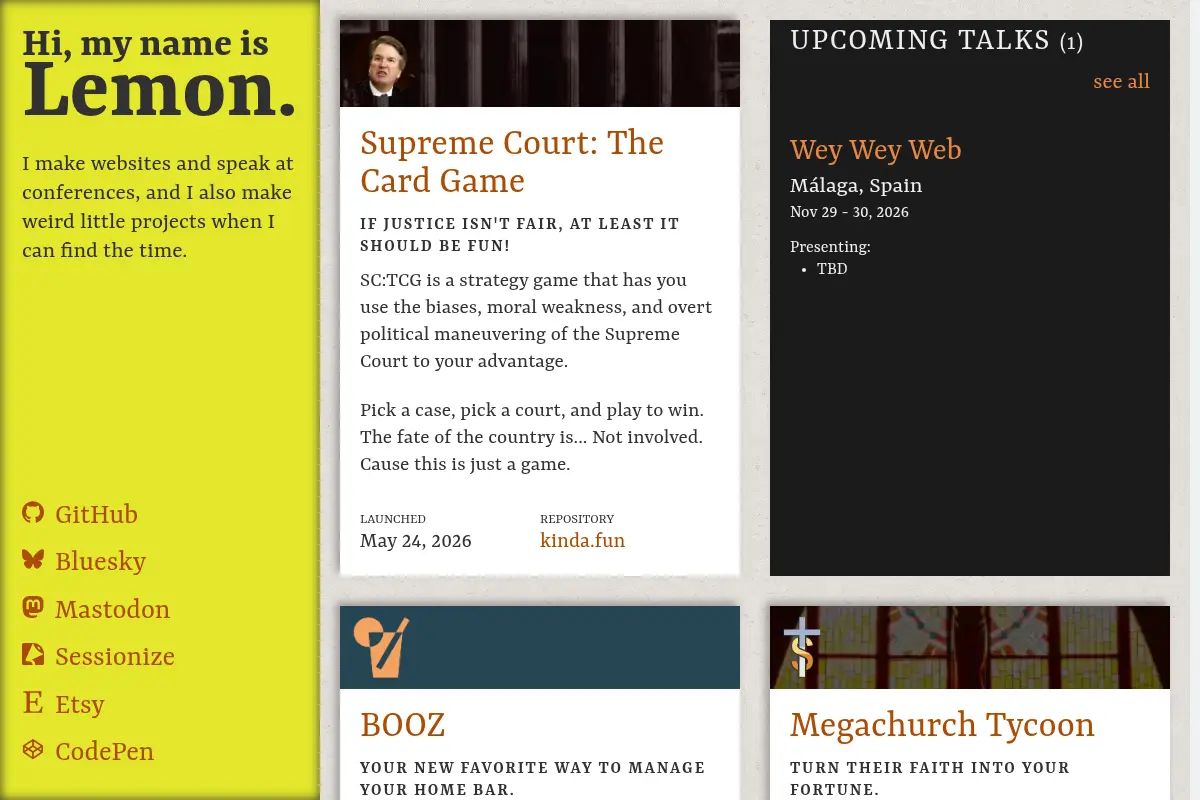 Lemon's Personal Site