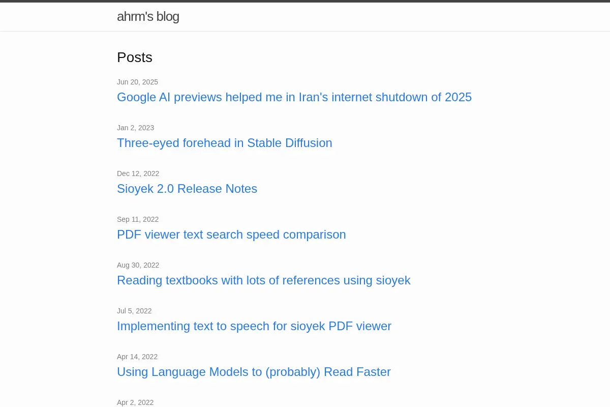 ahrm's blog