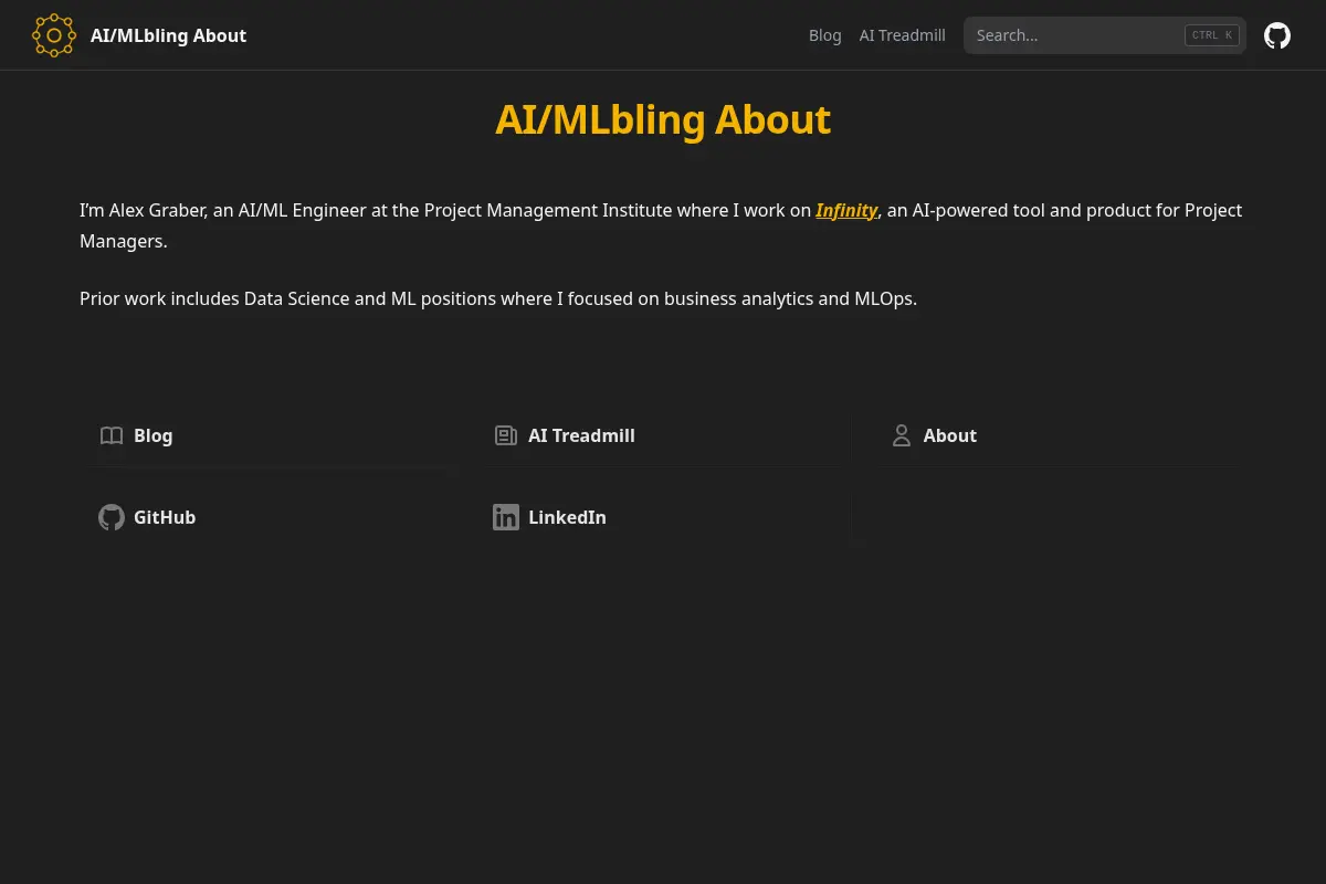 AI/MLbling About