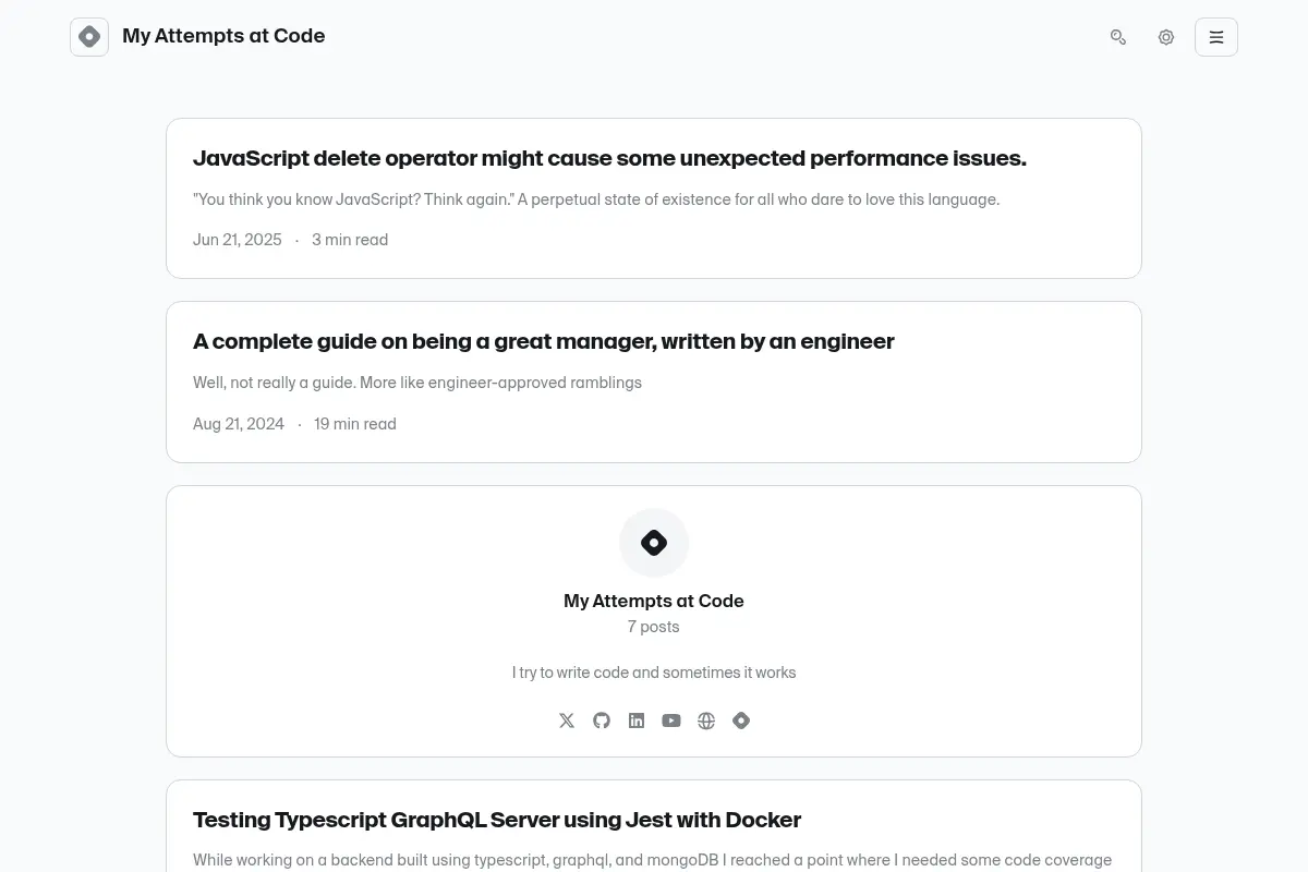 My Attempts at Code