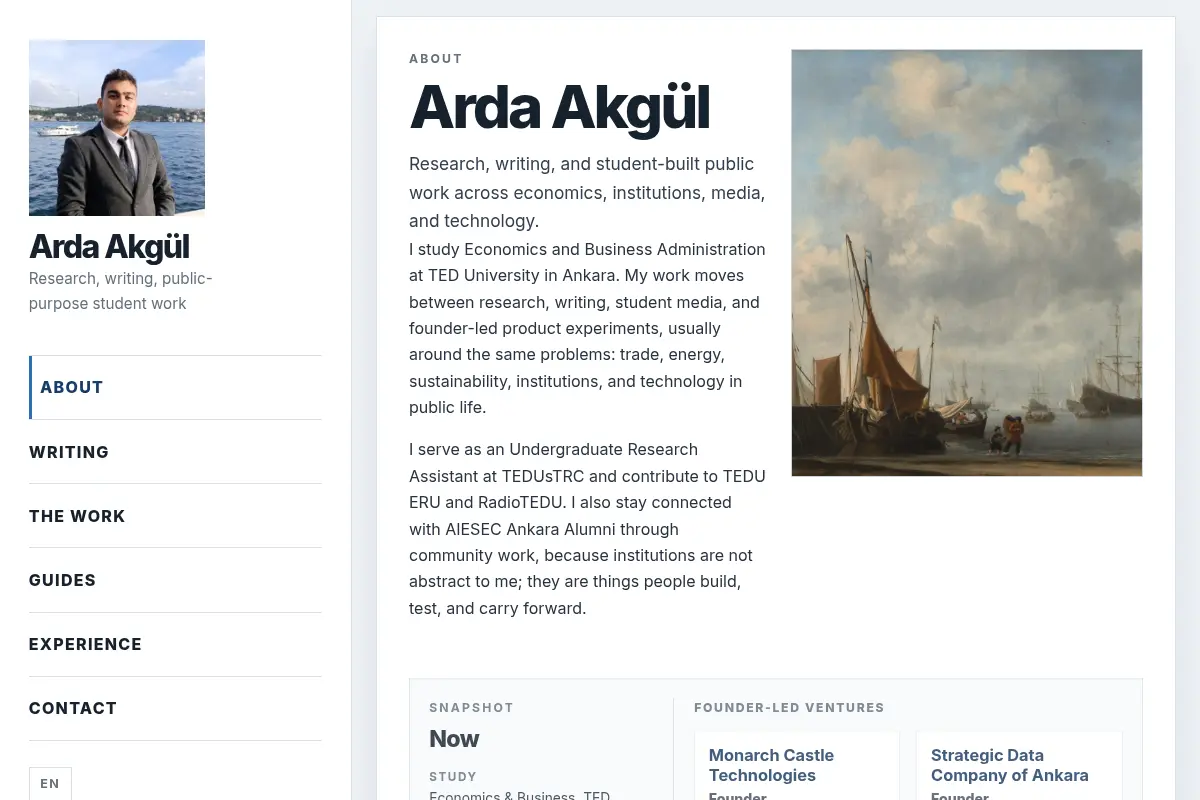Arda Akgül's Website